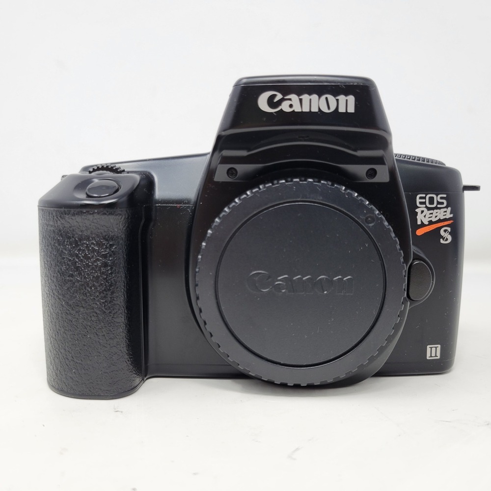Canon EOS Rebel S II 35mm SLR Film Camera Body Black Taiwan